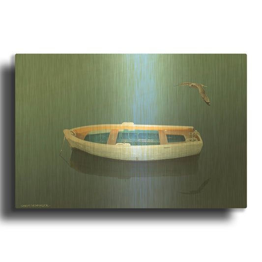 'Blue Dream 2' By Carlos Casamayor Gold Metal Wall Art