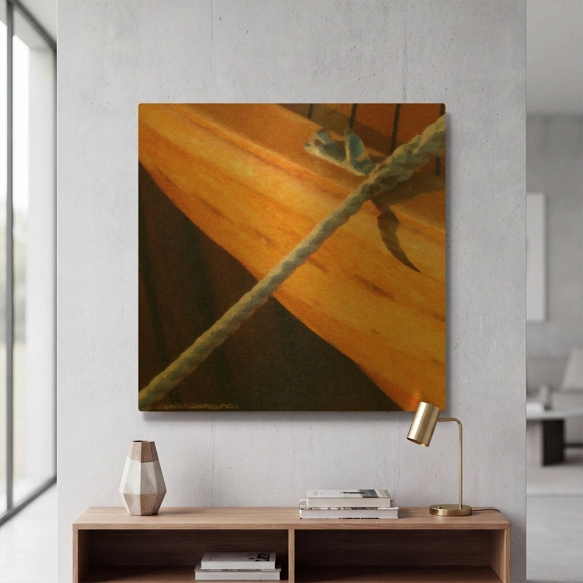 'Nautical Closeups 1' By Carlos Casamayor Gold Metal Wall Art