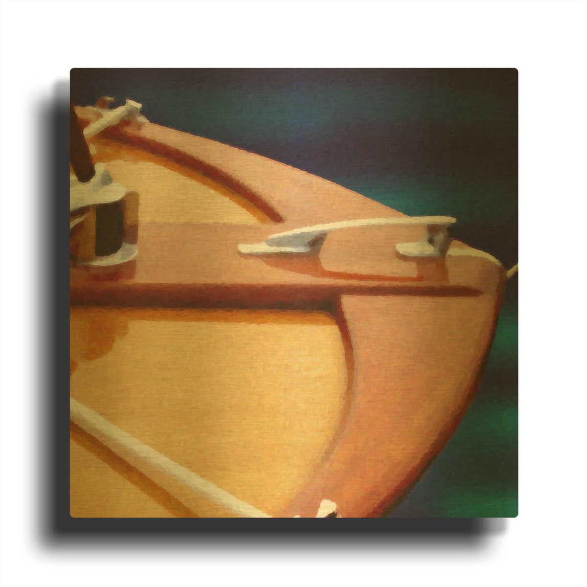 'Nautical Closeups 4' By Carlos Casamayor Gold Metal Wall Art