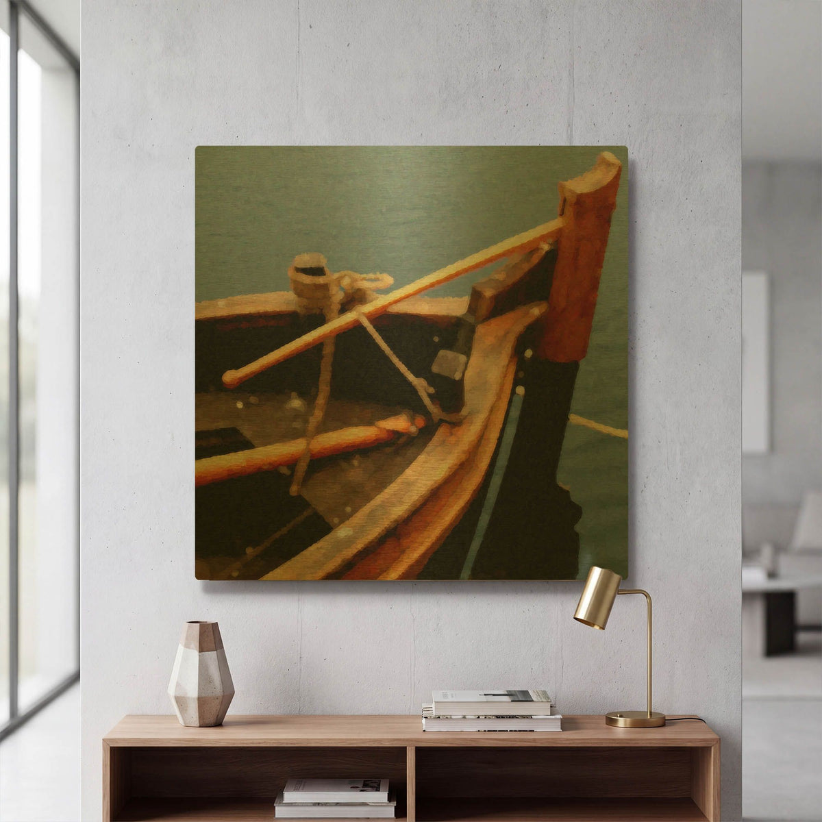 'Nautical Closeups 9' By Carlos Casamayor Gold Metal Wall Art