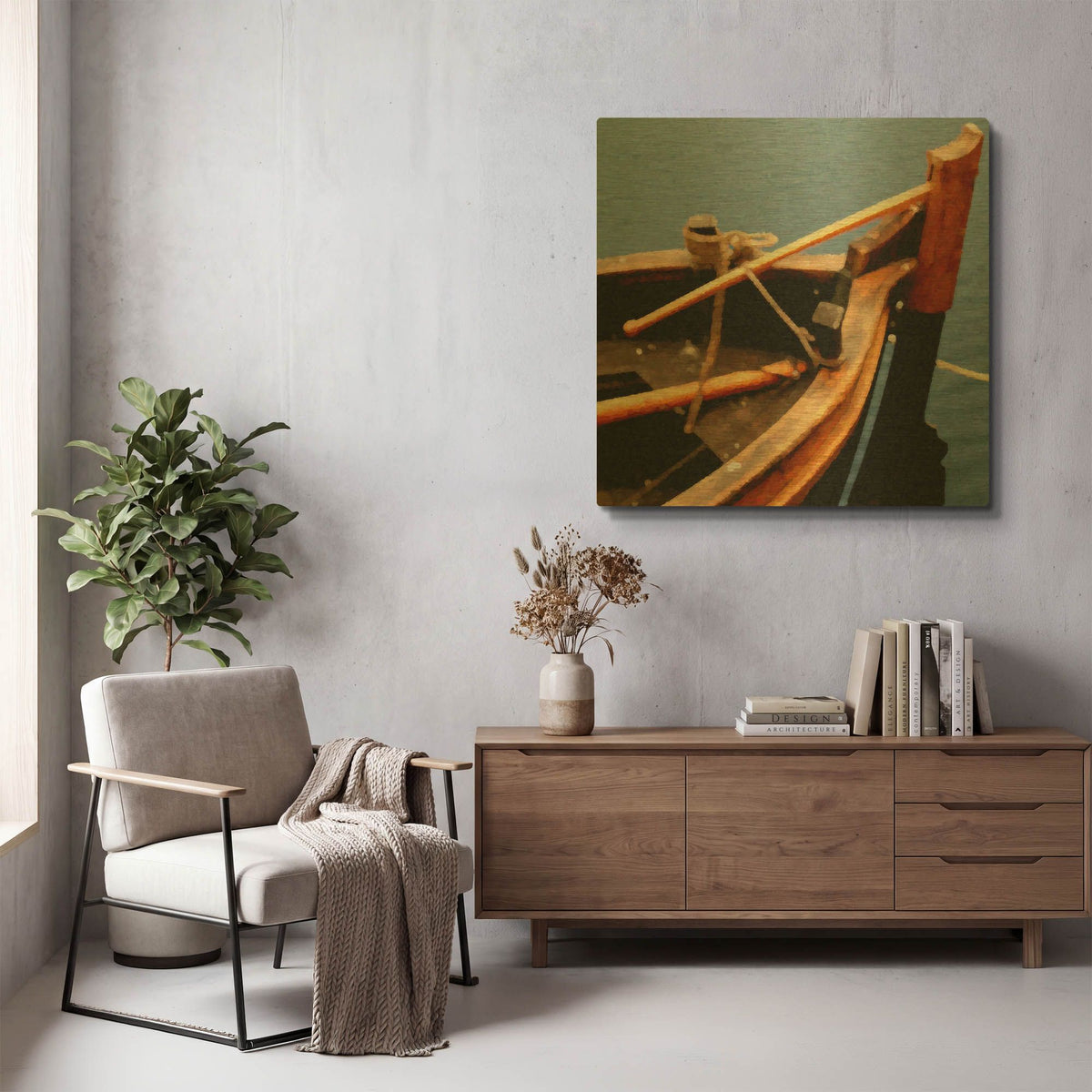 'Nautical Closeups 9' By Carlos Casamayor Gold Metal Wall Art