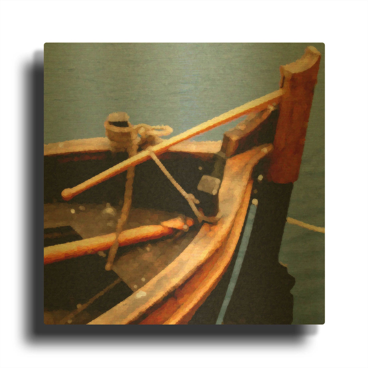 'Nautical Closeups 9' By Carlos Casamayor Gold Metal Wall Art