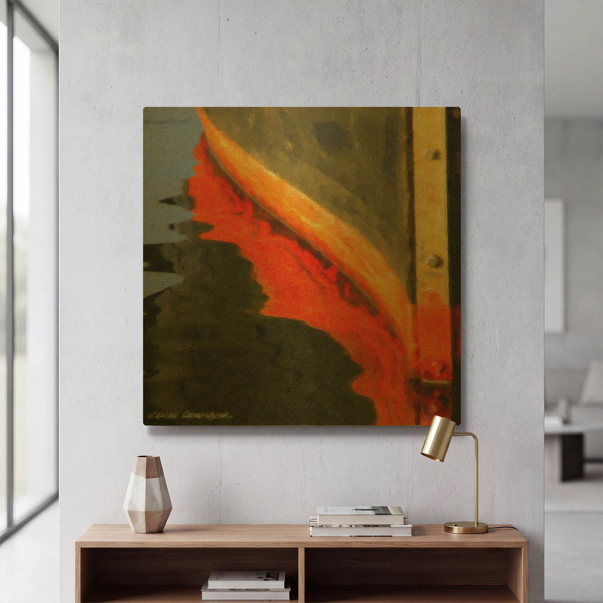 'Nautical Closeups 12' By Carlos Casamayor Gold Metal Wall Art