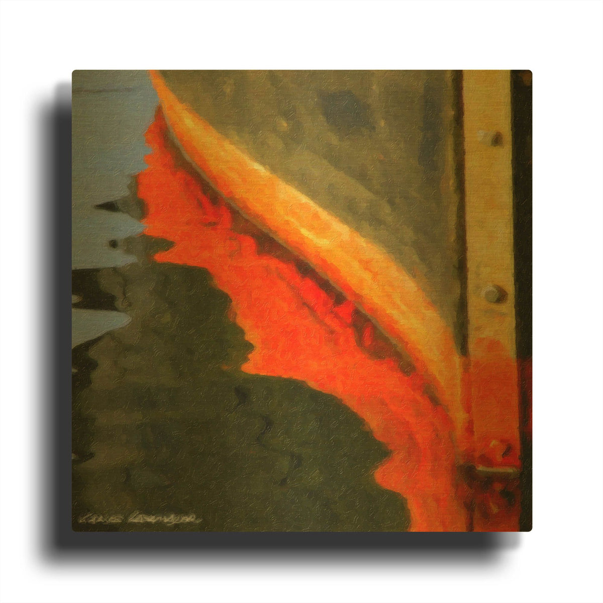 'Nautical Closeups 12' By Carlos Casamayor Gold Metal Wall Art