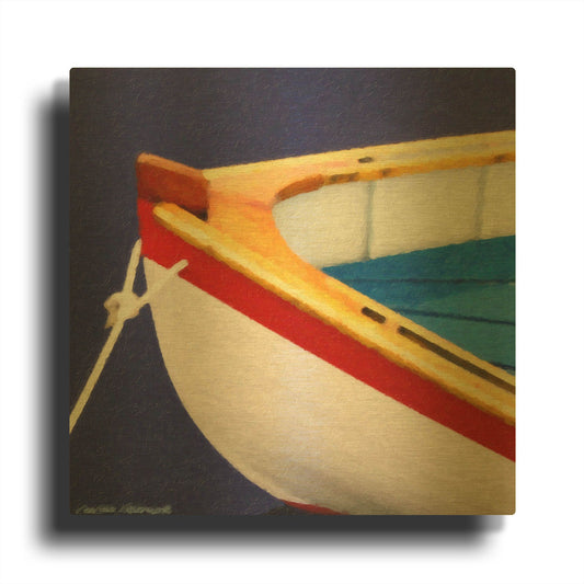 'Nautical Closeups 14' By Carlos Casamayor Gold Metal Wall Art