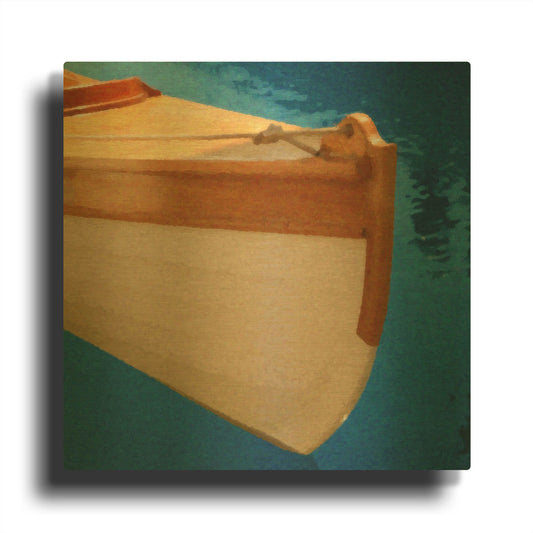 'Nautical Closeups 17' By Carlos Casamayor Gold Metal Wall Art