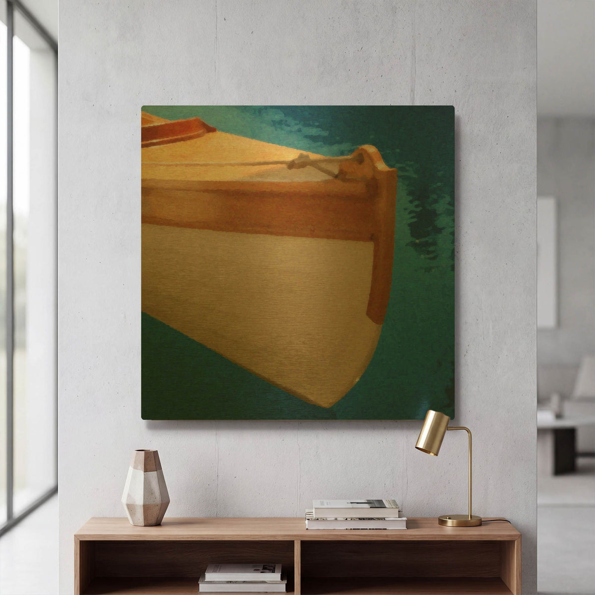 'Nautical Closeups 17' By Carlos Casamayor Gold Metal Wall Art