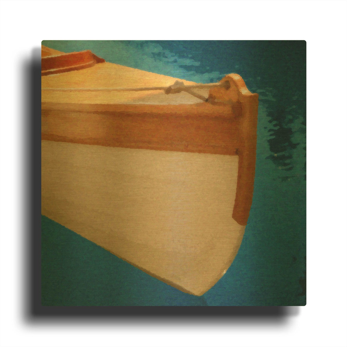 'Nautical Closeups 17' By Carlos Casamayor Gold Metal Wall Art