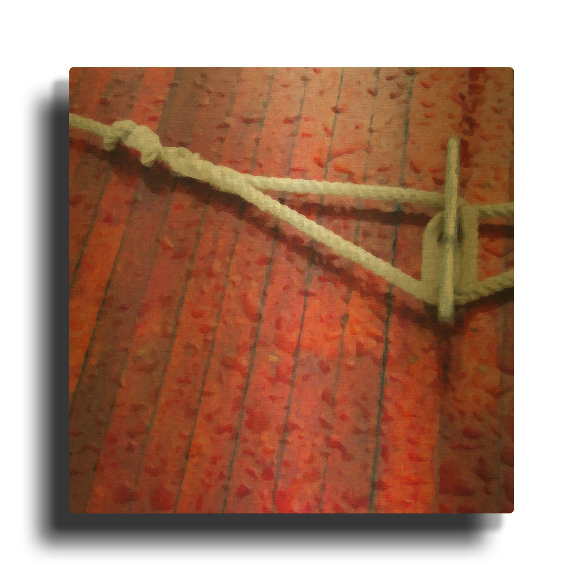 'Nautical Closeups 22' By Carlos Casamayor Gold Metal Wall Art