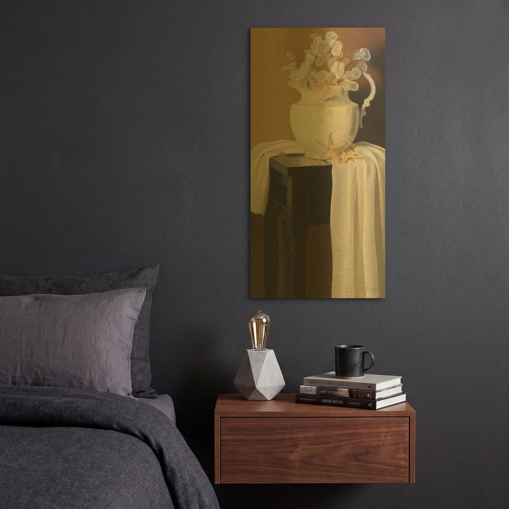 'Sea Life Composition 1' By Cecile Baird Gold Metal Wall Art