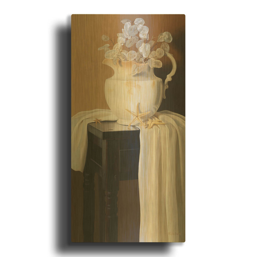 'Sea Life Composition 1' By Cecile Baird Gold Metal Wall Art