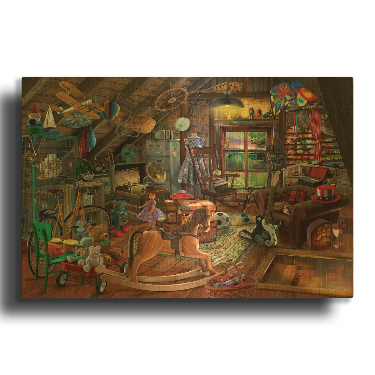 'The Things We Keep' By Bigelow Illustrations Gold Metal Wall Art