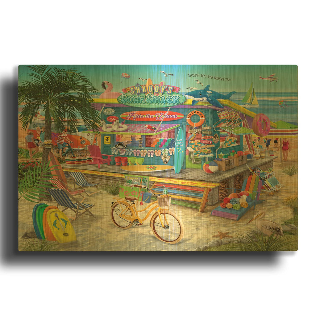 'Shaggy' By Bigelow Illustrations Gold Metal Wall Art