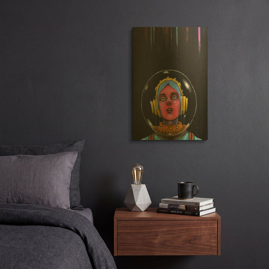 'Starship Stella' By Craig Snodgrass Gold Metal Wall Art