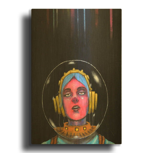 'Starship Stella' By Craig Snodgrass Gold Metal Wall Art