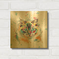 'Colorful Watercolor Himalayan Cat' By Furbaby Affiliates Gold Metal Wall Art