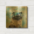 'Flower Crown Himalayan Cat' By Furbaby Affiliates Gold Metal Wall Art