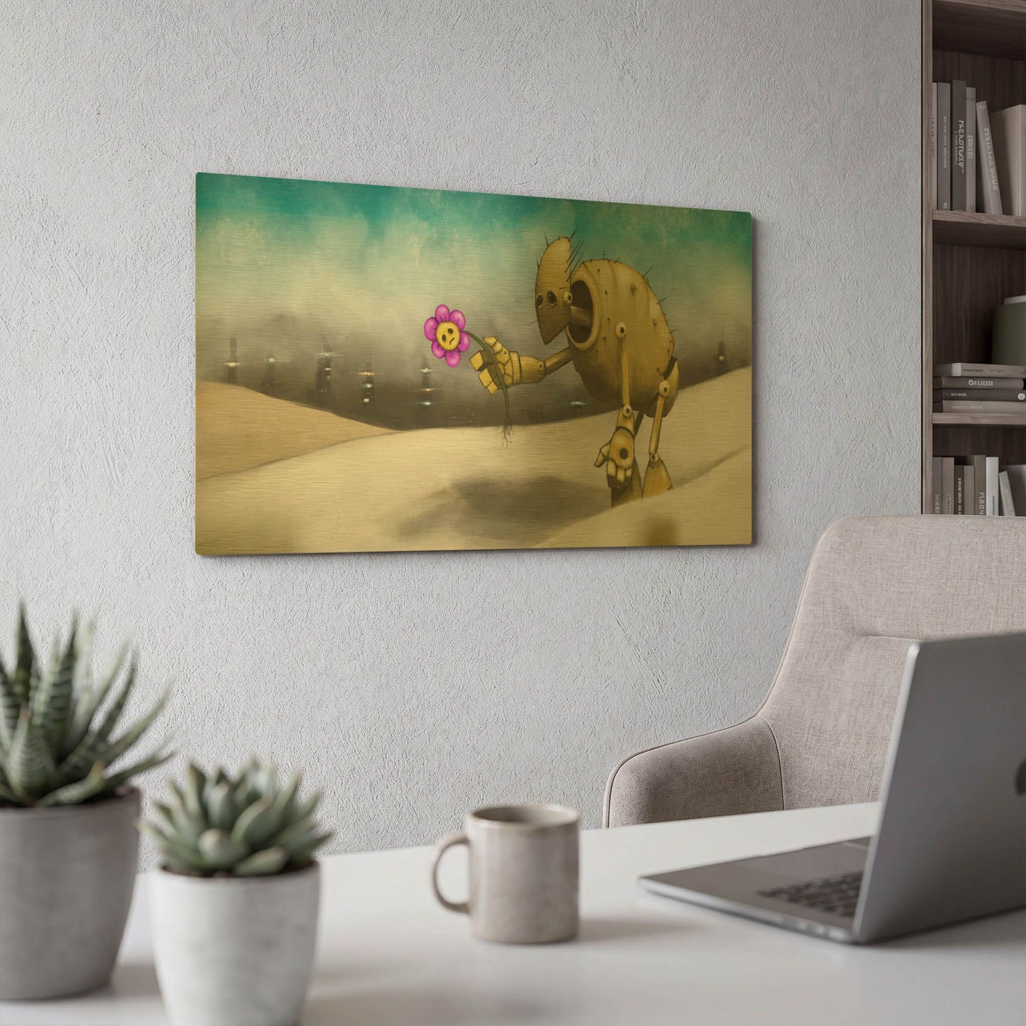 'Them Days Are Gone' By Craig Snodgrass Gold Metal Wall Art