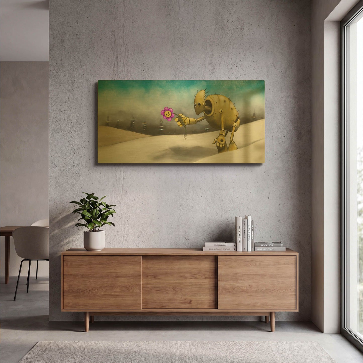 'Them Days Are Gone' By Craig Snodgrass Gold Metal Wall Art