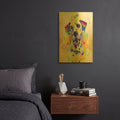 'Pop Art Dalmatian' By Furbaby Affiliates Gold Metal Wall Art
