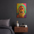'Pop Art Golden Retriever' By Furbaby Affiliates Gold Metal Wall Art