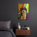 'Pop Art Havanese' By Furbaby Affiliates Gold Metal Wall Art