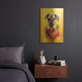 'Pop Art Schnauzer' By Furbaby Affiliates Gold Metal Wall Art