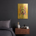 'Pop Art West Highland Terrier' By Furbaby Affiliates Gold Metal Wall Art