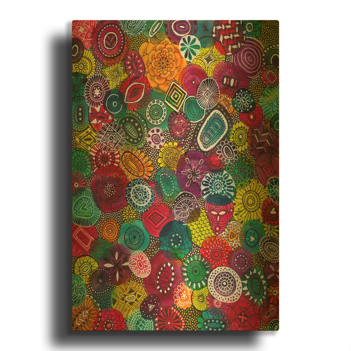 'Autumn Jewels' By Hello Angel Gold Metal Wall Art