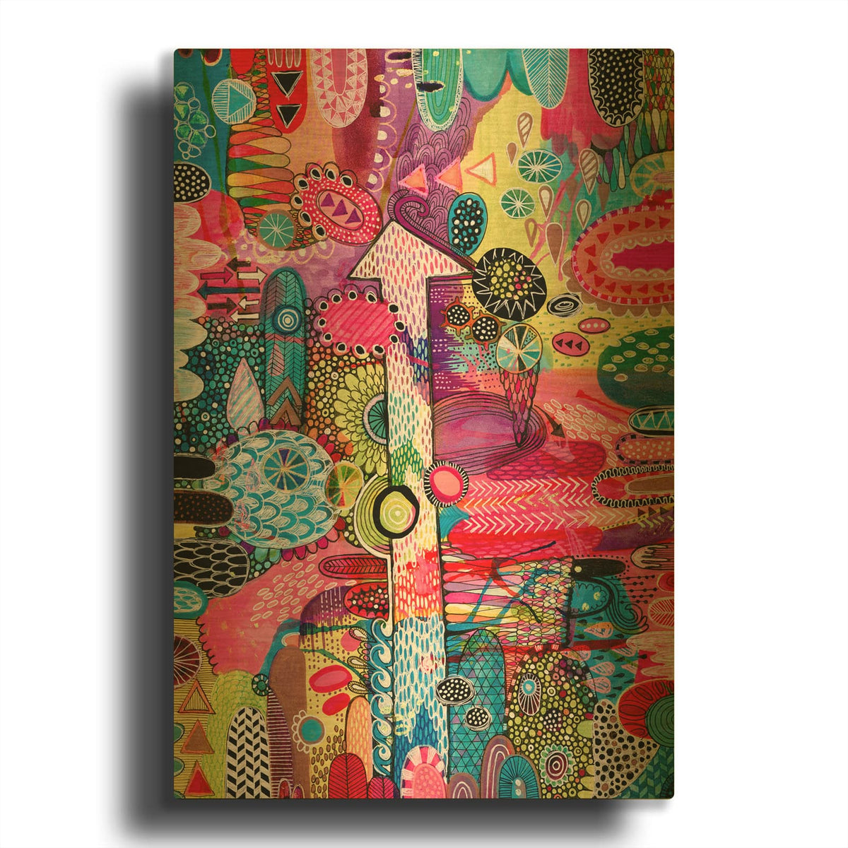 'Up' By Hello Angel Gold Metal Wall Art