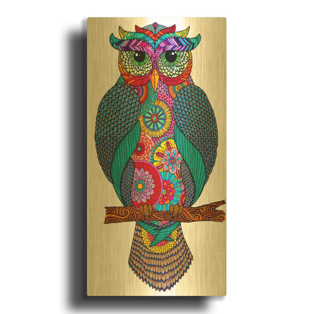 'Owlmazing' By Hello Angel Gold Metal Wall Art