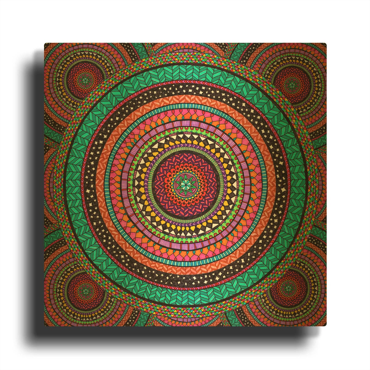 'Into The Night' By Hello Angel Gold Metal Wall Art