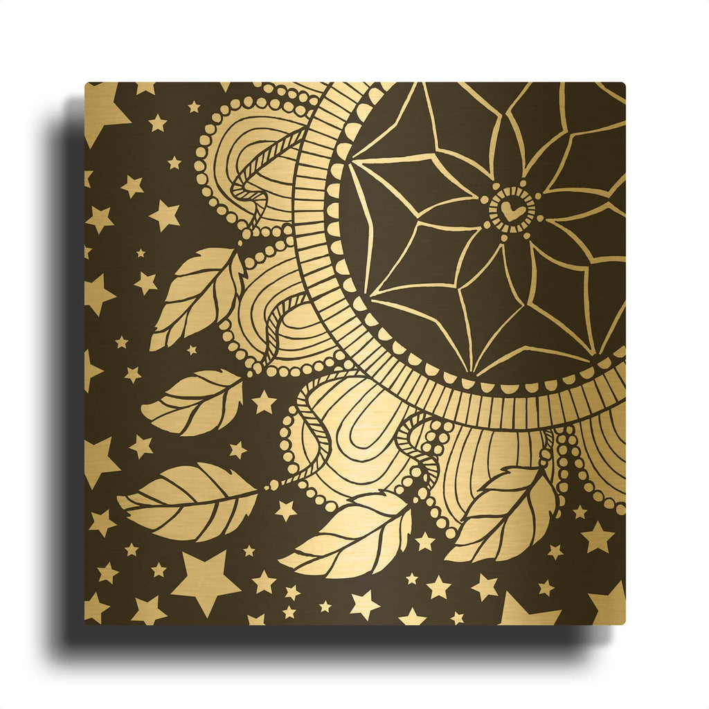 'Dream Catcher' By Hello Angel Gold Metal Wall Art