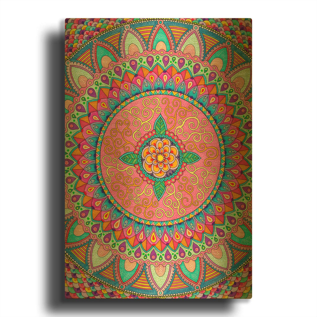 'Petals Mandala' By Hello Angel Gold Metal Wall Art
