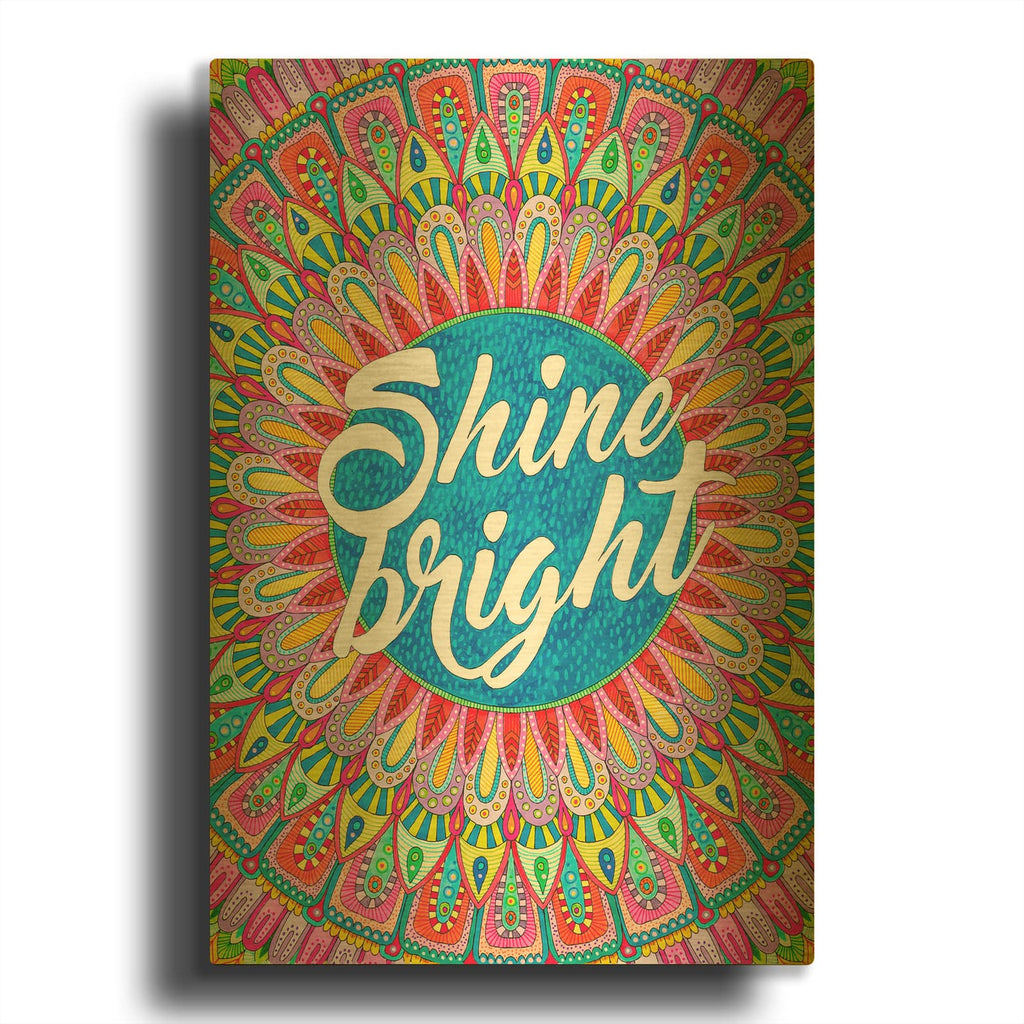 'Inspirational Quotes 10' By Hello Angel Gold Metal Wall Art