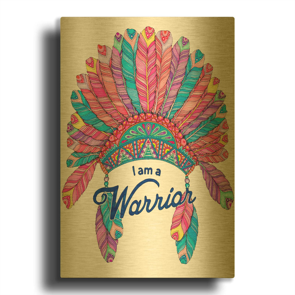 'Inspirational Quotes 11' By Hello Angel Gold Metal Wall Art