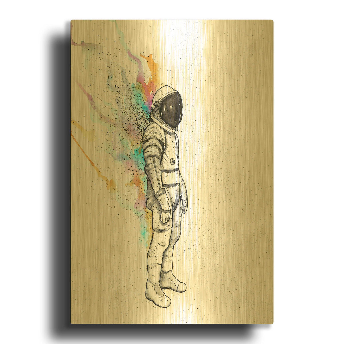 'Astronaut Heat' By Craig Snodgrass Gold Metal Wall Art