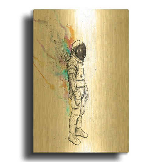'Astronaut Heat' By Craig Snodgrass Gold Metal Wall Art