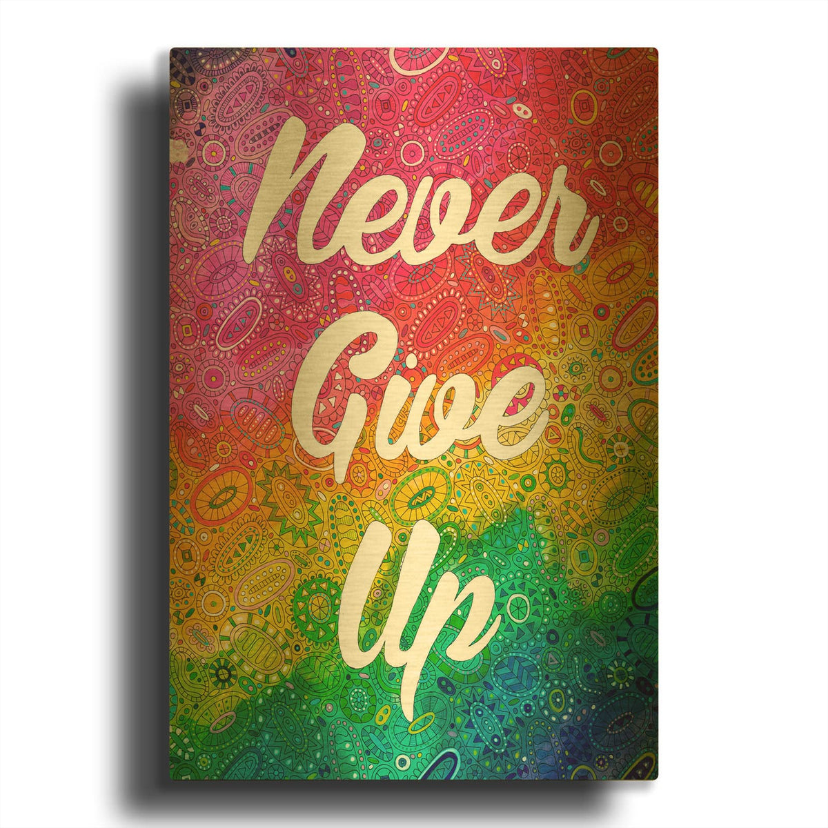 'Inspirational Quotes 17' By Hello Angel Gold Metal Wall Art