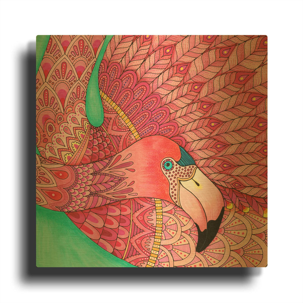 'Tropical Paradise 33' By Hello Angel Gold Metal Wall Art