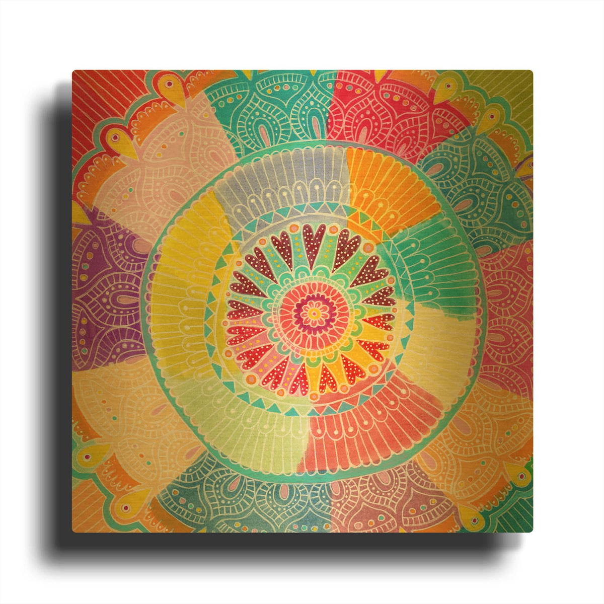 'Fairground' By Hello Angel Gold Metal Wall Art