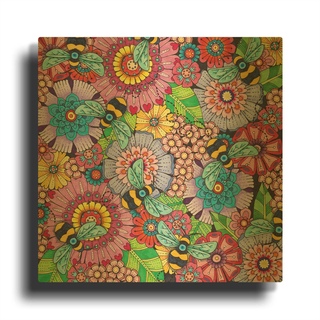 'Winged Things 24' By Hello Angel Gold Metal Wall Art