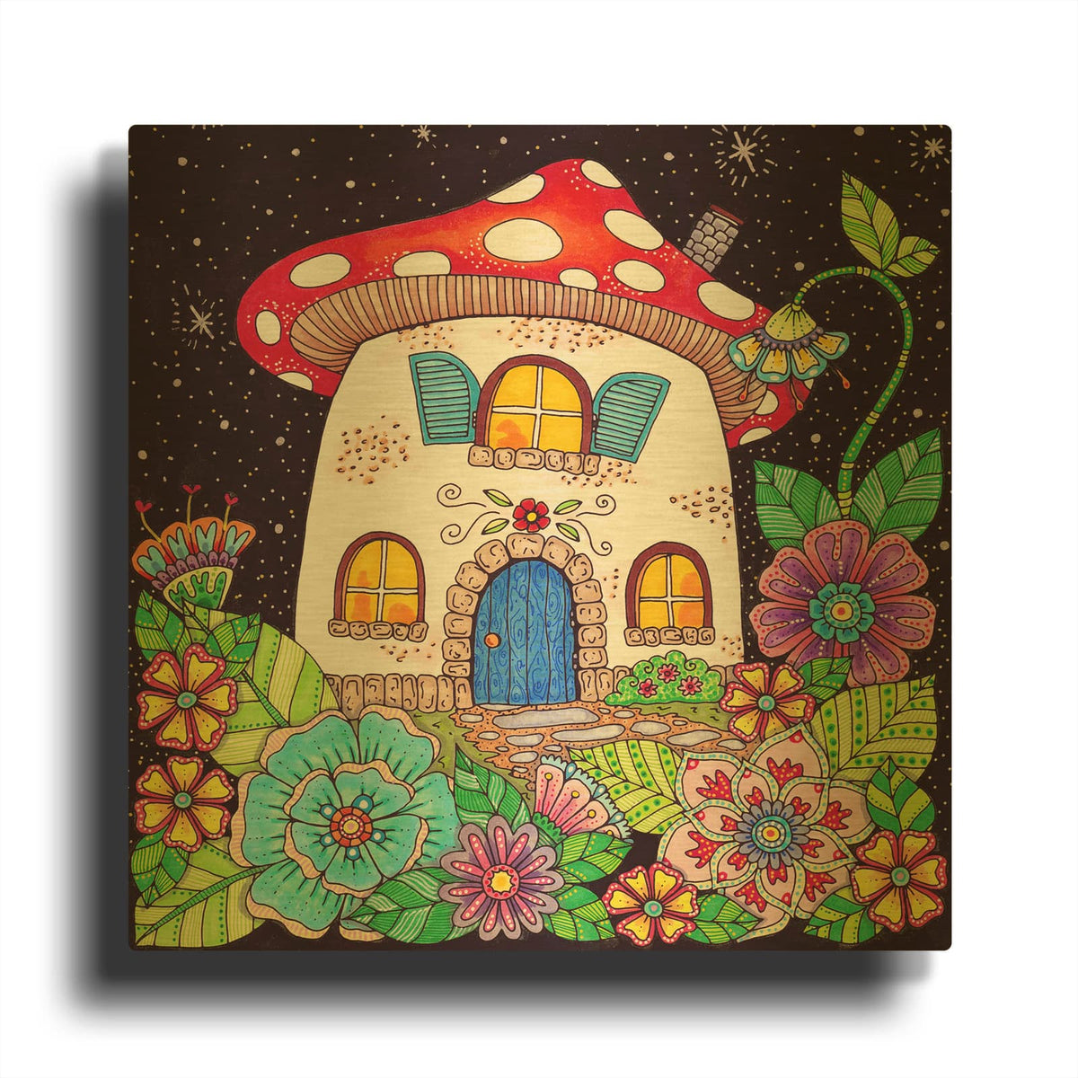 'I Believe 11' By Hello Angel Gold Metal Wall Art