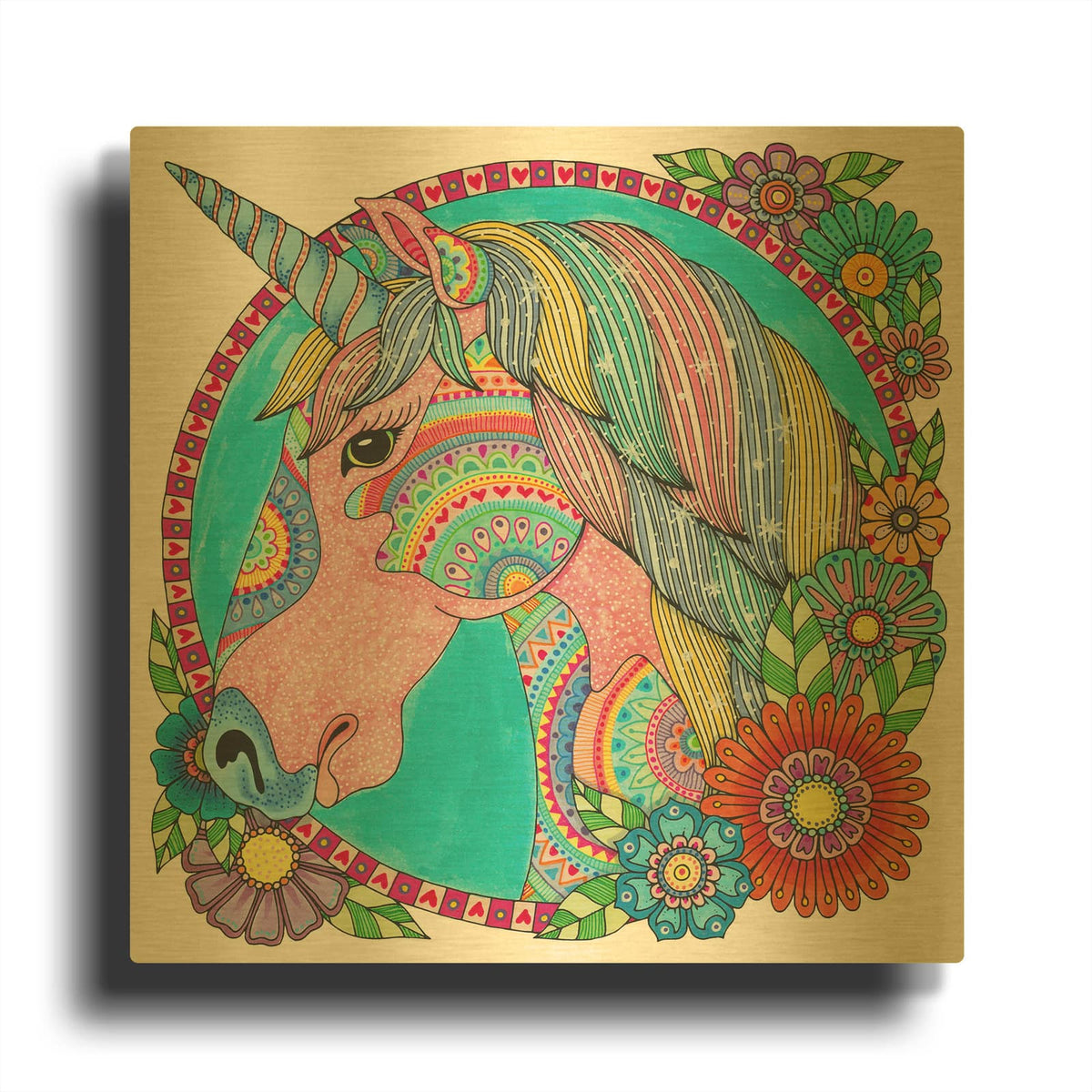 'I Believe 23' By Hello Angel Gold Metal Wall Art