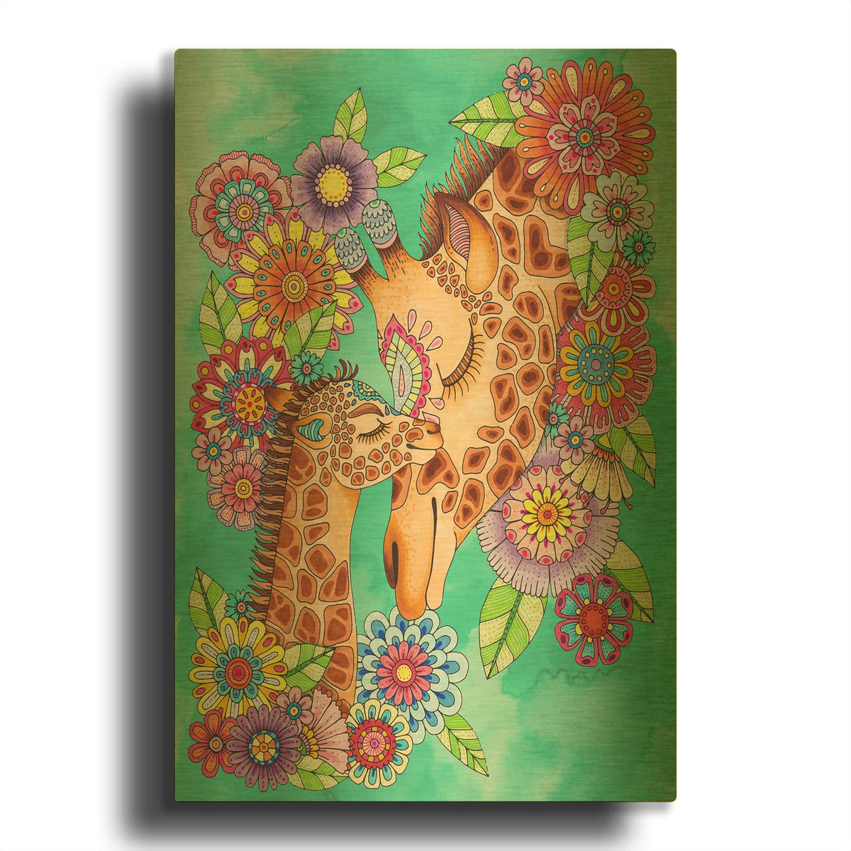 'Irresistible Animals 12' By Hello Angel Gold Metal Wall Art