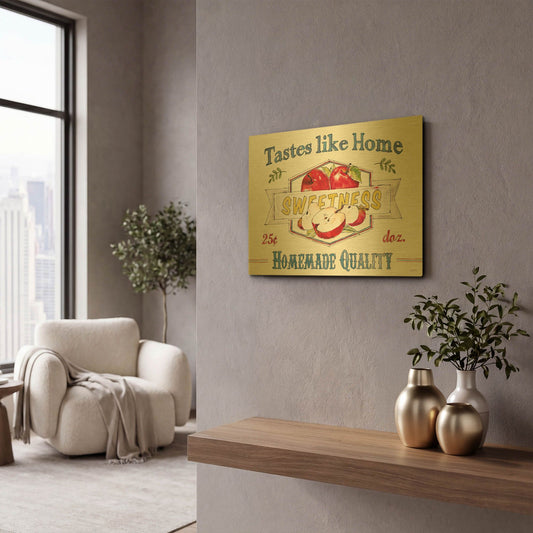 'Fruit Stand I' By Anne Tavoletti Gold Metal Wall Art