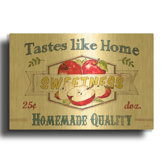 'Fruit Stand I' By Anne Tavoletti Gold Metal Wall Art