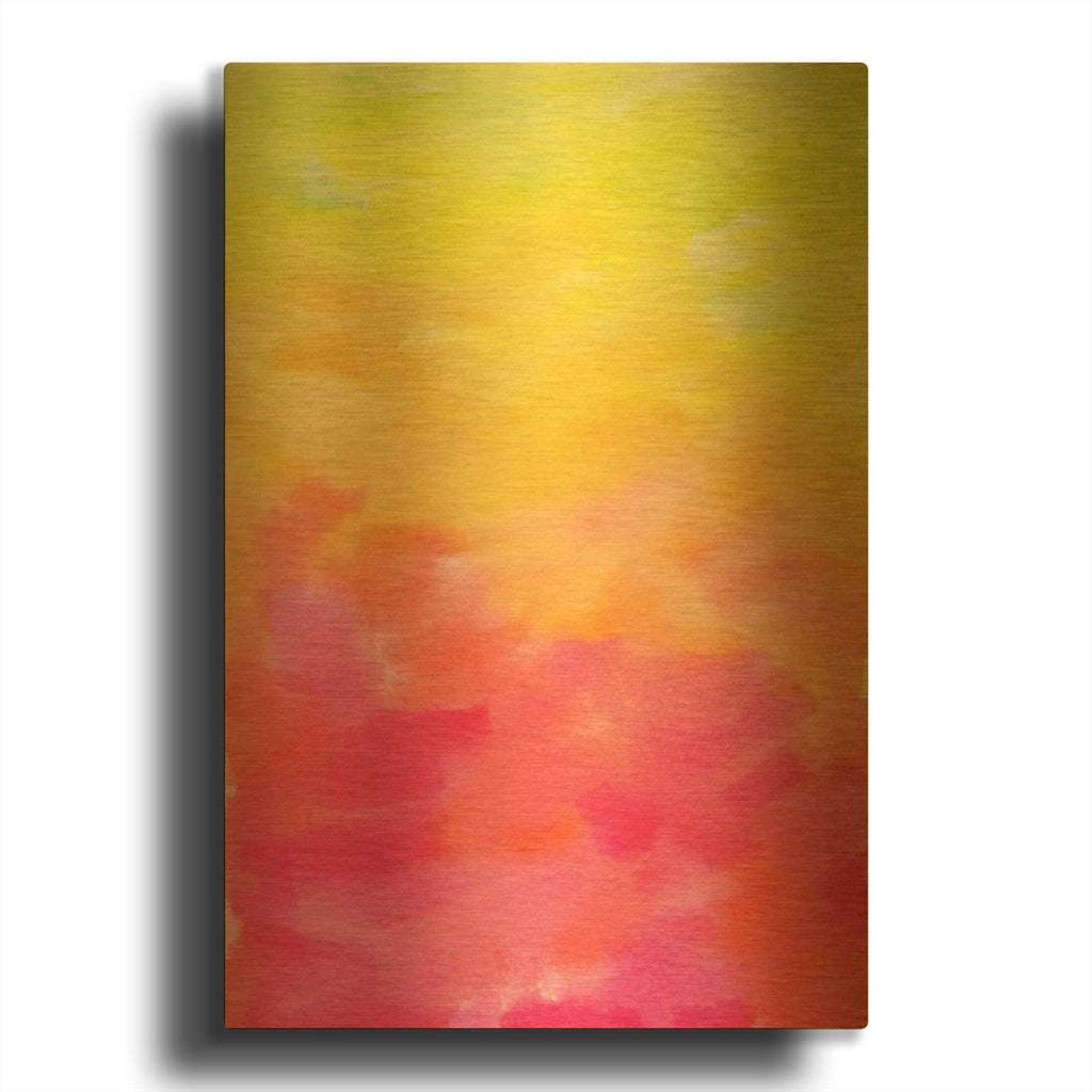 'Sketchbook 3 Watercolor' By Hello Angel Gold Metal Wall Art