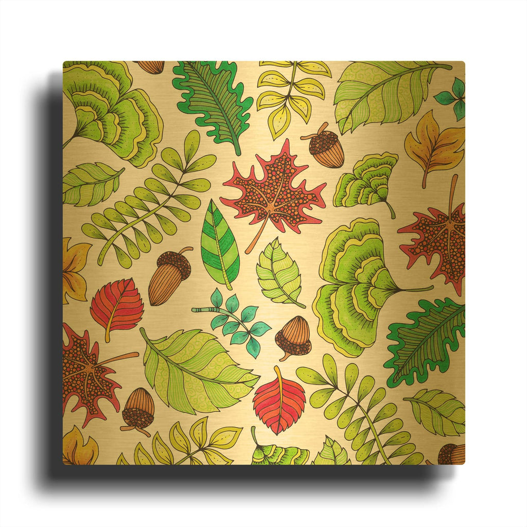 'Nature Loves 13' By Hello Angel Gold Metal Wall Art
