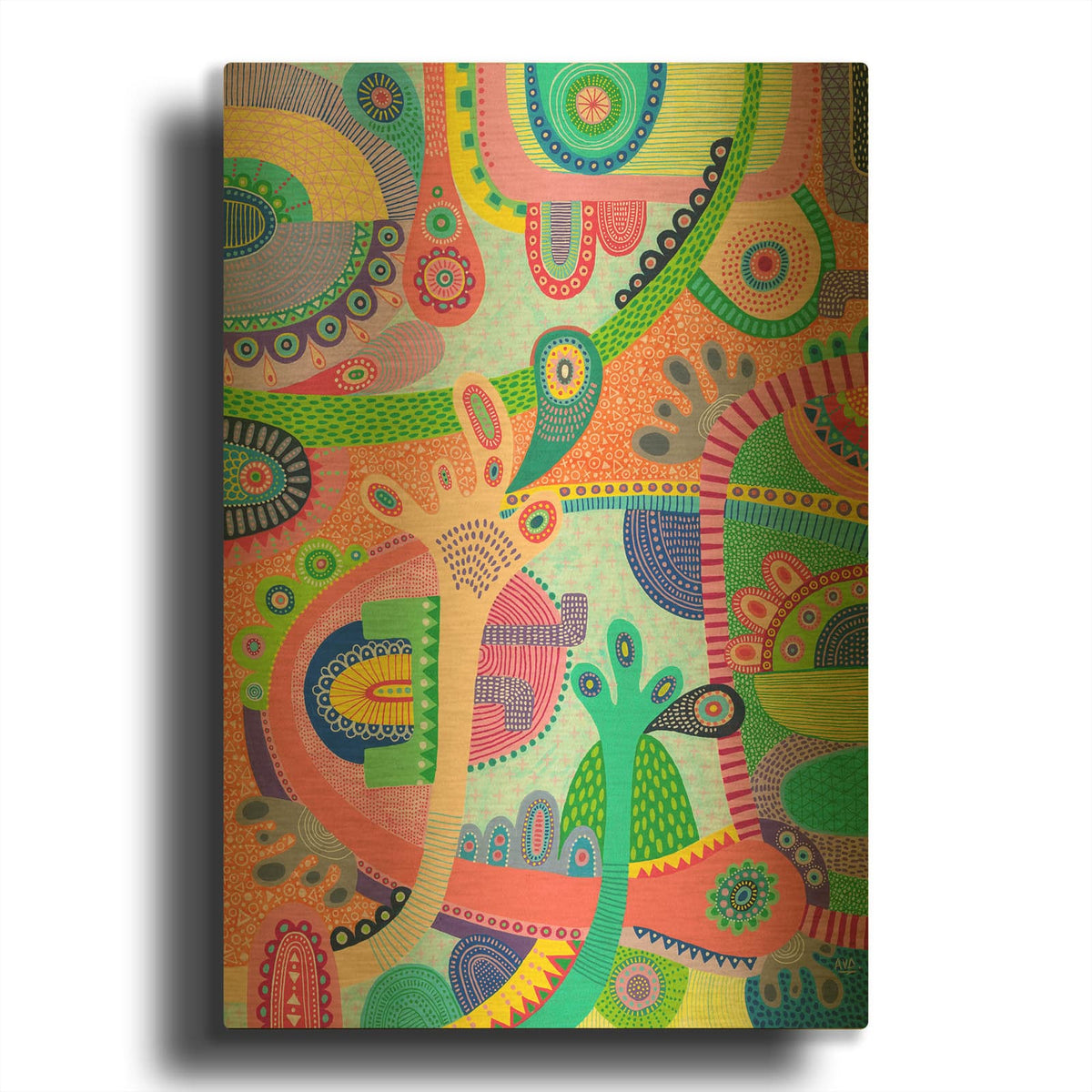 'Hands Up' By Hello Angel Gold Metal Wall Art